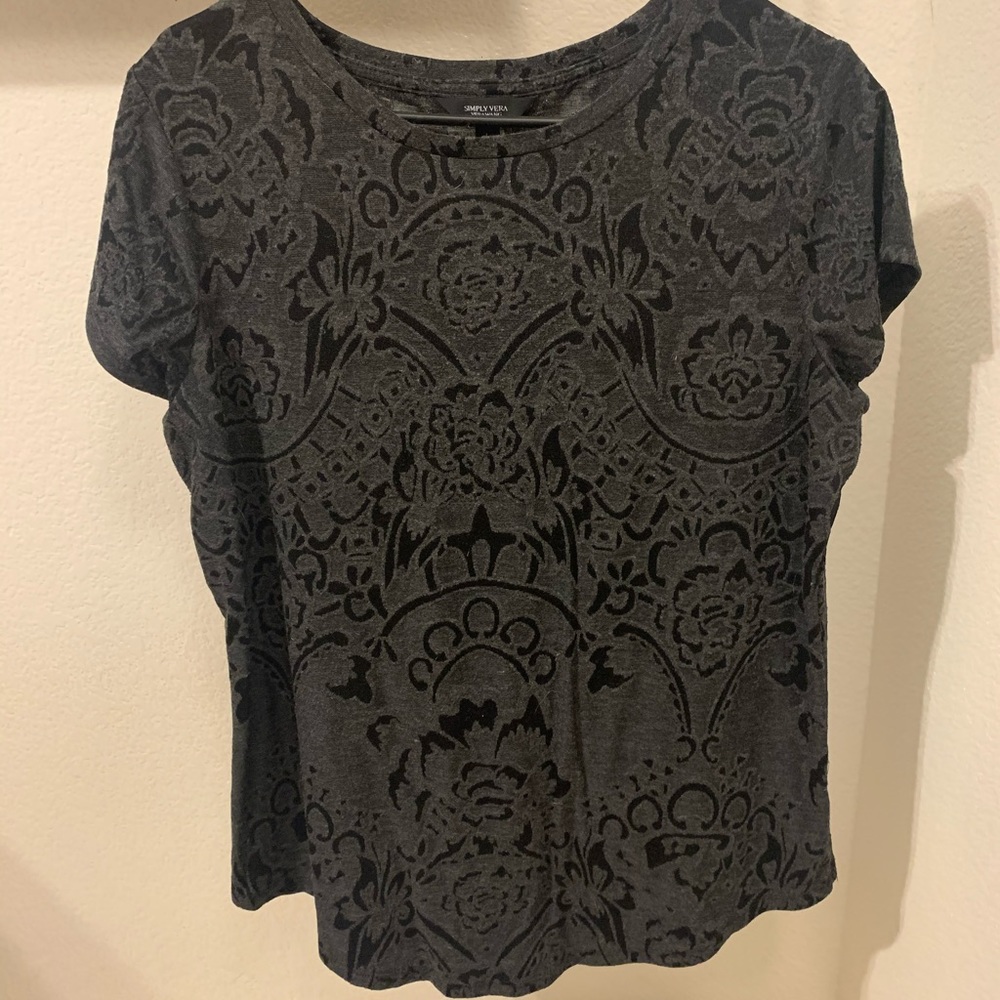 Black Floral Top